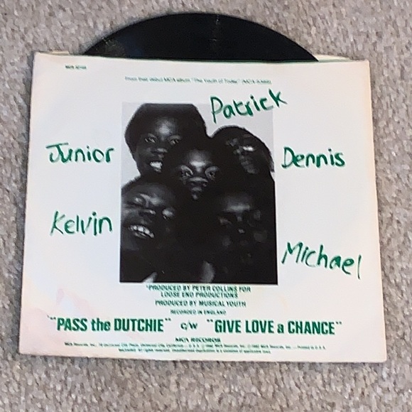 Vintage Musical Youth 7” Vinyl Record, 1982, Pass the Dutchie - Picture 2 of 8